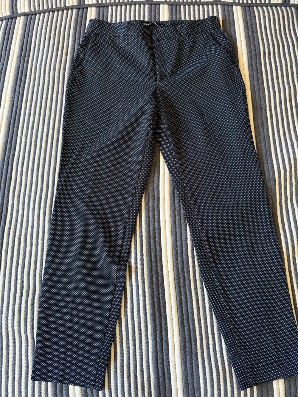Zara Polka Dot Ankle Pants in Black & White Size 4